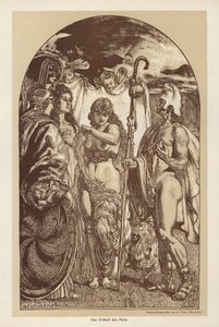 O Julgamento de Paris (litho) de European School