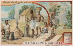 A terra de Hova: uma forja, um tear de tecelagem e o campo de Madagascar de European School