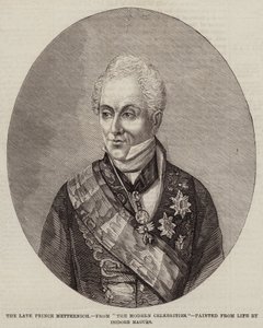 The Late Prince Metternich (gravura) de European School