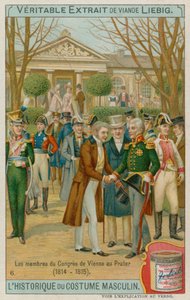 Os membros do Tratado de Viena em 1815 de European School