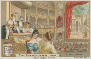 O Teatro Moderno (c 1900) de European School