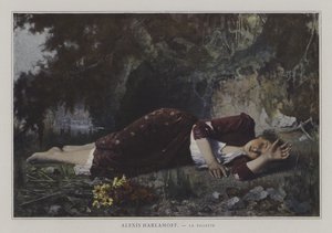 The Young Girl (cor litho) de European School