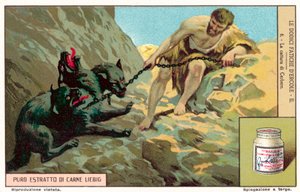 A captura de Cerberus (chromolitho) de European School