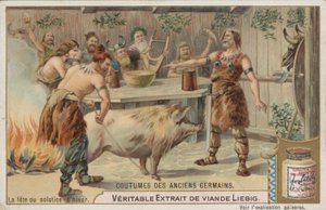 A festa do solstício de inverno (cromolitho) de European School