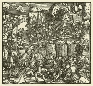 A tomada de um castelo, 1532 de European School