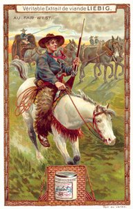 Viajar através das planícies (chromolitho) de European School