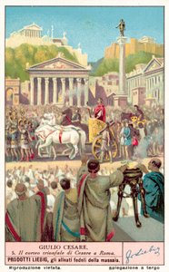 Triunfo de Júlio César (chromolitho) de European School
