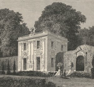Um pavilhão em Marly (gravura) de European School