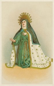 Virgem Maria (cromolito) de European School