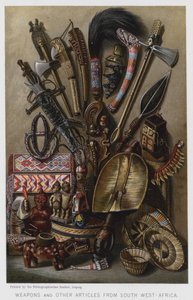 Armas e Outros Artigos do Sudoeste Africano (chromolitho) de European School