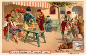 Vinho: Sherry (cromolitho) de European School