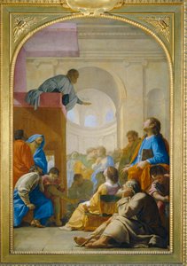 São Bruno no sermão de Raymond Diocrès - São Bruno no sermão de Raymond Diocrès ... de Eustache (studio of) Le Sueur