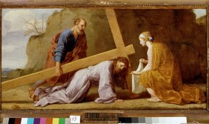 Jesus carregando sua cruz (carregando a cruz ou caminho da cruz), c.1651 (óleo sobre tela)