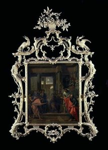 Dois Filósofos em disputa diante de um Imperador de Eustache Le Sueur
