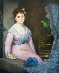 Indolência, c. 1871-1872 (óleo sobre tela) de Eva Gonzalès