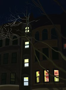 8Th Avenue At Night (arte digital) de Evan Sklar