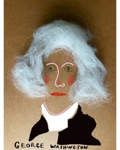 George Washington (desenho de colagem) de Evan Sklar