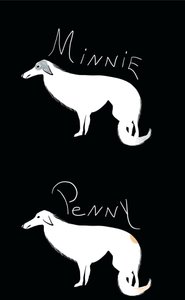 Minnie e Penny, 2025 (arte digital) de Evan Sklar