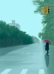 Ocean Parkway, 2025 (arte digital) de Evan Sklar
