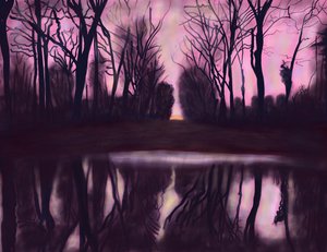 Lagoa no parque de Evan Sklar
