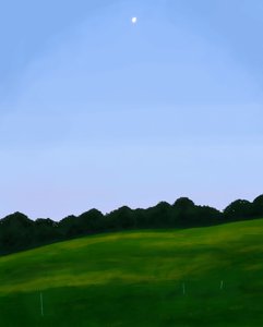 Vermont Field, Dawn (arte digital) de Evan Sklar