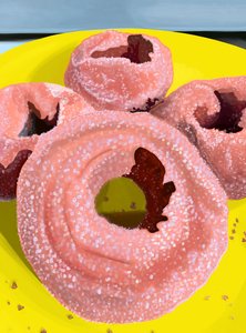donuts de canela e açúcar (arte digital) de Evan Sklar