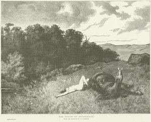 A morte de Brunehaut de Evariste Vital Luminais