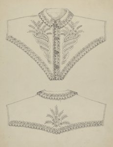 vestido de noite bordado de Evelyn Bailey