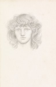 Cabeça de uma menina de Evelyn De Morgan