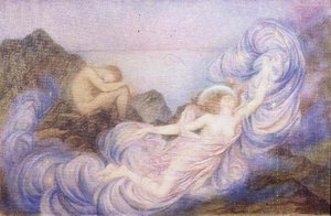 Crepúsculo (óleo sobre tela) de Evelyn De Morgan