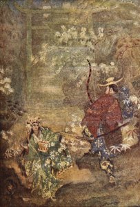Hoori e a filha de Deus do Mar, ilustração de 