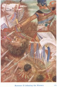 Ramesses EE Derrotando os Khitans (Black Litho) de Evelyn Paul