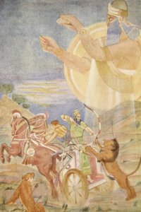 Tiglath-Pileser I dirigido por Ninib, ilustração de 