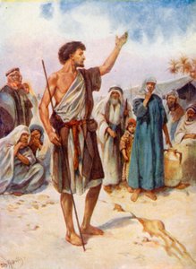 Pregação de João Baptista (cor litho)