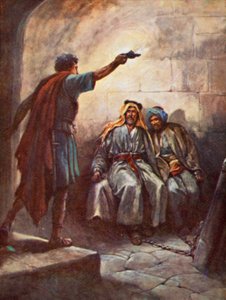 Paul e Silas na Prisão (cor litho)