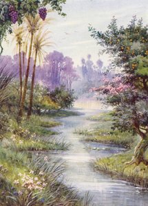 O Jardim do Éden (litografia a cores)