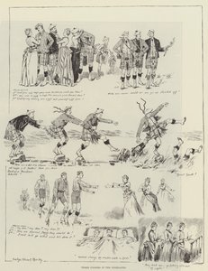 Três, pescadores, em, a, altiplanos de Evelyn Stuart Hardy