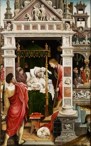 Cena da vida de São Roque, 1517.