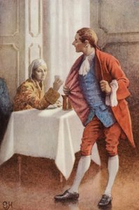 Ilustração para uma viagem sentimental por Laurence Sterne de Everard Hopkins