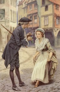 Ilustração para uma viagem sentimental por Laurence Sterne de Everard Hopkins