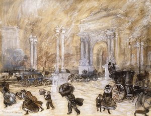 O Arco de Dewey, Madison Square de Everett Shinn