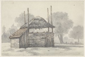 Hooischelf em Zoelmond, no Betuwe de Evert Doublet