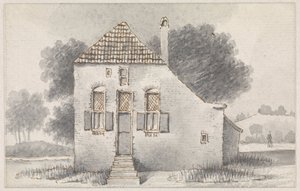 Casa em Zoelmond, no Betuwe, vista de frente de Evert Doublet