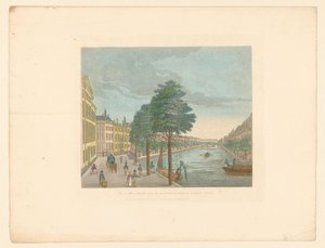 Vista da Herengracht perto de Spiegelstraat em Amesterdão
Vue du Heere-Gracht, prise du Spiegel-Straat jusqu