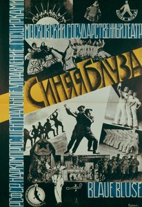 Cartaz para a blusa azul do teatro, 1926