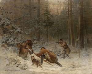 Caça ao Urso de Evgeny Alexandrovich Tichmenev