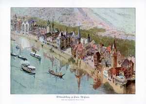 Paris antiga, exposição mundial de Paris, 1889, 1900.