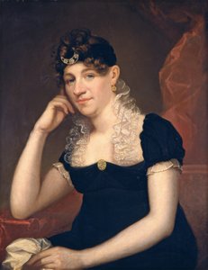 Maria Gansevoort Melvill (Sra. Allan Melvill), c.1815 (óleo sobre madeira) de Ezra Ames