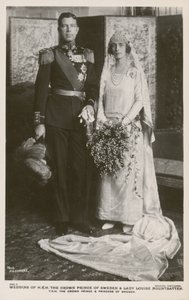 Casamento do príncipe Gustaf Adolf da Suécia e Lady Louise Mountbatten, 1923 de F.A Swaine