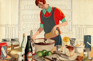 Sem título, da série "Christmas Fare from the Empire" (litografia a cores) de F.C. Harrison